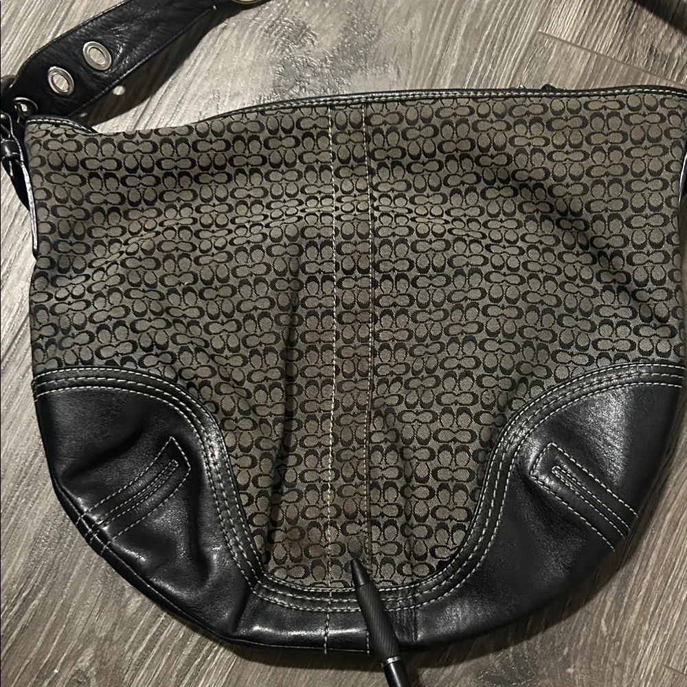 Y2K Coach Black Shoulder Bag
